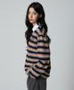UNKNOWN PLANET Ivy Stripe Rugby Collar Shirt Brown