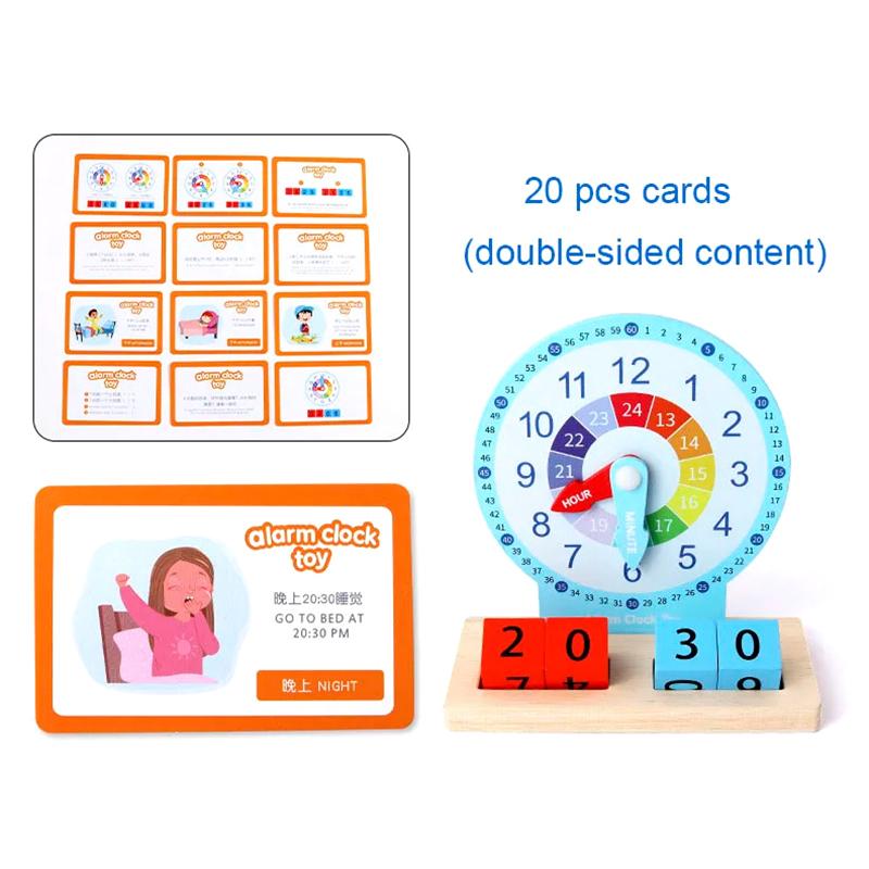 Children Montessori Clock Educational Toys Hour Minute Second Cognition Clock Model Teaching Aids Time Learning For Kindergarten