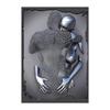 Metal Figure Statue Art Poster High Definition Printing Canvas Painting Prints Couple Sculpture Living Room Home Decor Picture