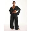 Women Summer Casual Straight Sweatpants, Loose Trendy Wide Leg Sports Long Trousers