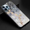 Geometry Marble Phone Case For Iphone 14 13 11 12 Pro Max Mini Xs Xr X Tempered Glass Cover For Iphone 7 8 6s Plus Se 2022