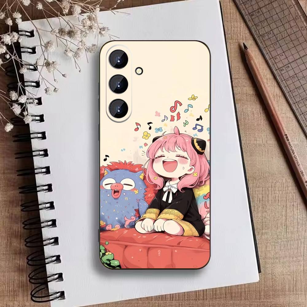 E-Spy X F-Family Anime Phone Case For Samsung Galaxy A73,A72,A71,A70,A52,A51 Others Soft Black Cover