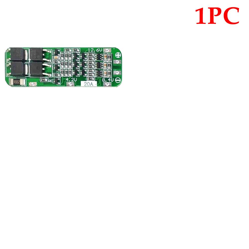 

1-20pcs 3S 20A Li-ion Lithium Battery 18650 Charger PCB BMS Protection Board 12.6V 59x20x3.4mm Li-ion Battery for Drill Motor