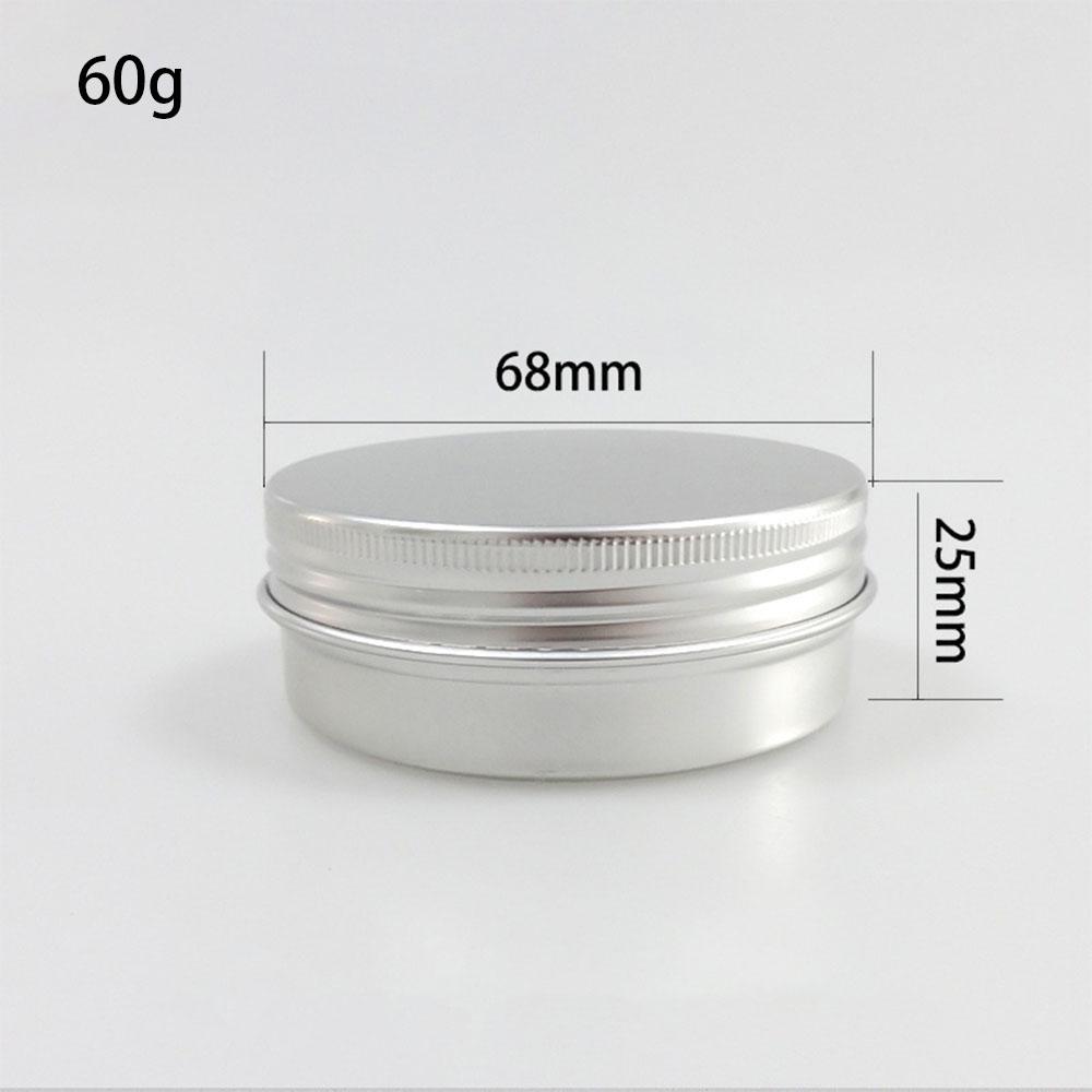 50PCS 10g 30g 50g 100g Aluminum Tin Jars Empty Cosmetics Container Metal Candle Jars with Lids Lip Balm Pot Face Eye Cream Box