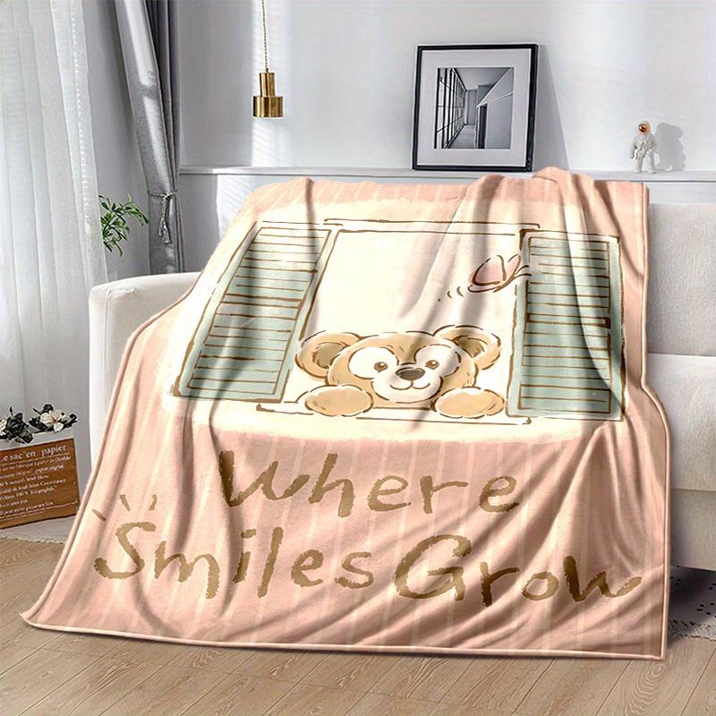 1pc, Duffy (11) Cozy Flannel Throw Blanket, Perfect Gift for Bedroom, Living Room, Travel, Camping, Car, Beach, Office Naps, Ideal Sofa Blanket, Outdo