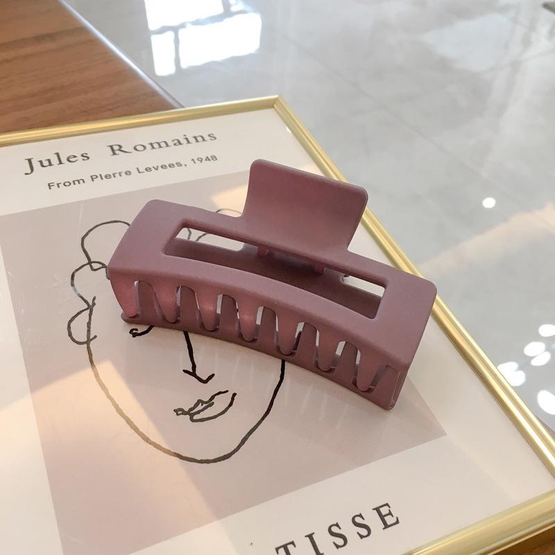 Matte Square Retro Acrylic Hair Claw Clip for Women