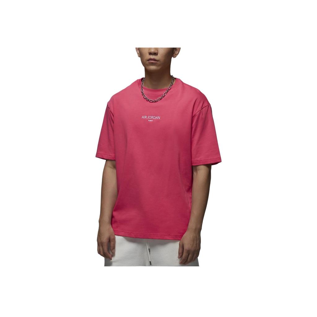 Jordan Air Tokyo Bequemes Rundhals Hautfreundliches Kurzarm T-Shirt Herren Oberteile Lila Weiß HJ7344-629