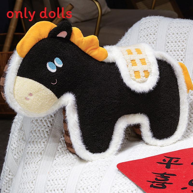 

Horse Plush Toy With Pp Cotton Filling For Corporate Yearend Gifting And Lucky Draw Events чорний