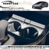 DodoxDIY Compatible New Prius 60 Series Accessories Center Console Cup Holder Panel Cover Dress Up Custom Interior Parts Satin Silver