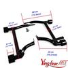 Motorcycle Rear Saddlebag Guard Rails Bracket For Harley Touring Electra Glide Ultra Road King Street Glide Road Glide 09-23