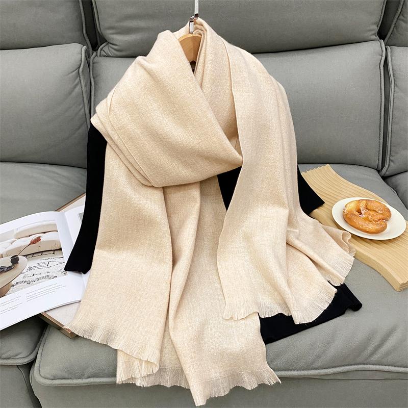 Winter Kaschmirschal Damen Luxus Herbstschal Pashmina Taschentuch Dame Pareo Weich Outdoor Unisex Winddicht Bufanda