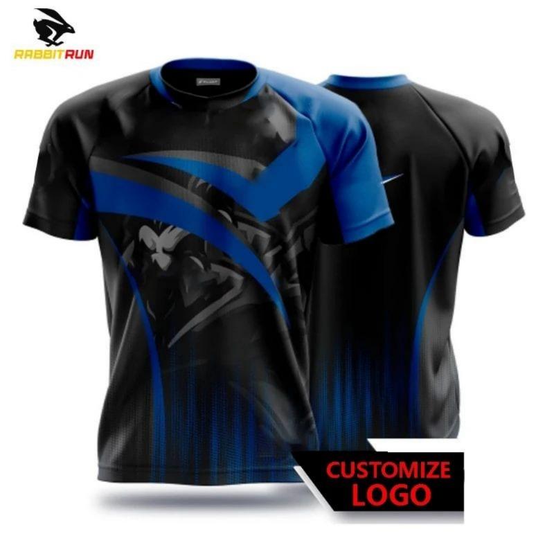 Nuova t-shirt personalizzata da uomo con coniglio cartone animato, maniche corte stile street e tessuto ad asciugatura rapida confortevole