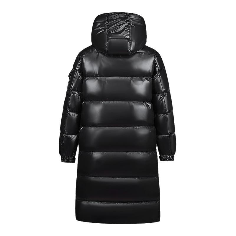 Winter Down Jacket New Winter Clothing Long Over Knee Leave-in Glossy Men's and Women's Universal Couple Jacket