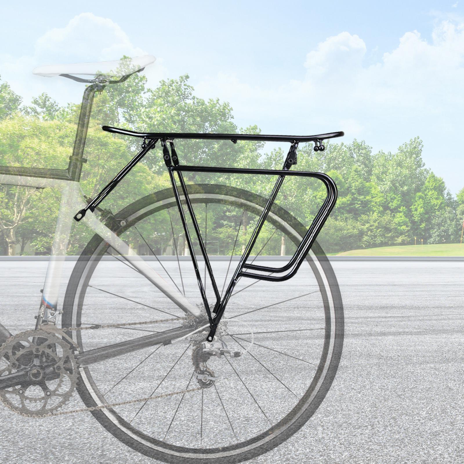 Задний багажник для велосипеда Портативные сменные аксессуары Велоспорт Прочный держатель Сумки-баулы Полка Задний багажник для велосипеда