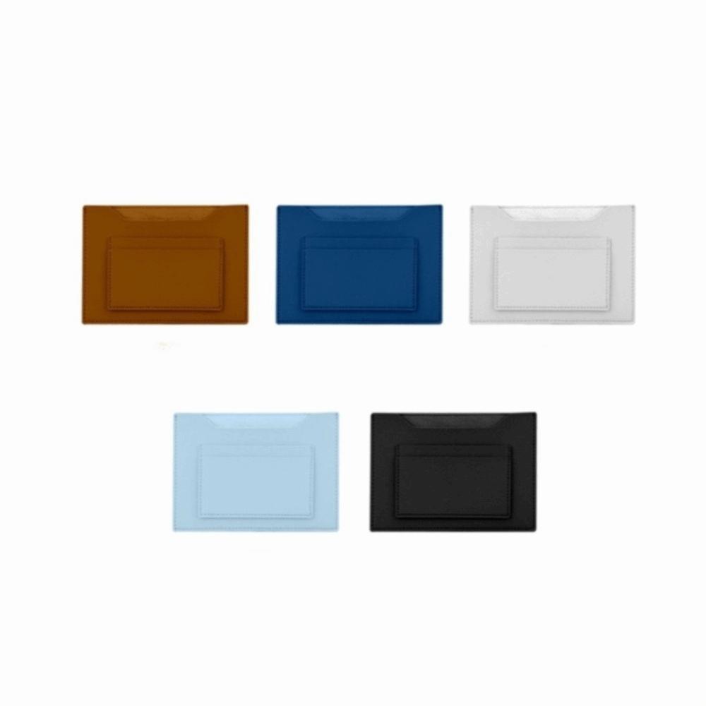 Multifunctional Passport Cover Solid Color Ticket Folder Simple Card Holder Male