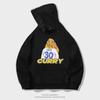 Autumn hooded sweater pullover European and American style trend loose basketball casual towel back curry printed jacket