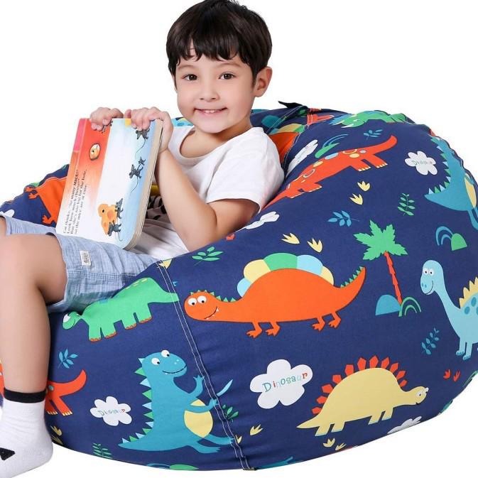 Children's Room Dinosaur Canvas Print Toy & Storage Bag