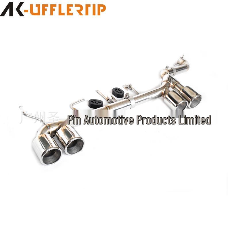 Honda Civic 10th Gen 1.0T Dual Outlet Exhaust Pipe with Carbon Fiber & Stainless Steel Tailpipe