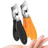 Large Jaw Openning Nail Clipper Thick Hard Slanted Nail Cutter Stainless Steel Manicure Tools Toe Cutter Trimmer Anti-Splash