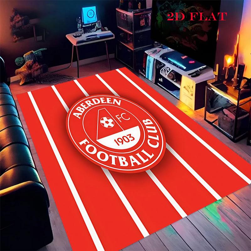 Aberdeen logo Carpet Rug for Living Room Bedroom Home Sofa Decoration,Kids play Nonslip Floor Mat