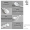 White Ceramic Soup Spoon: Ideal for Home, Restaurant, or Hotel Use