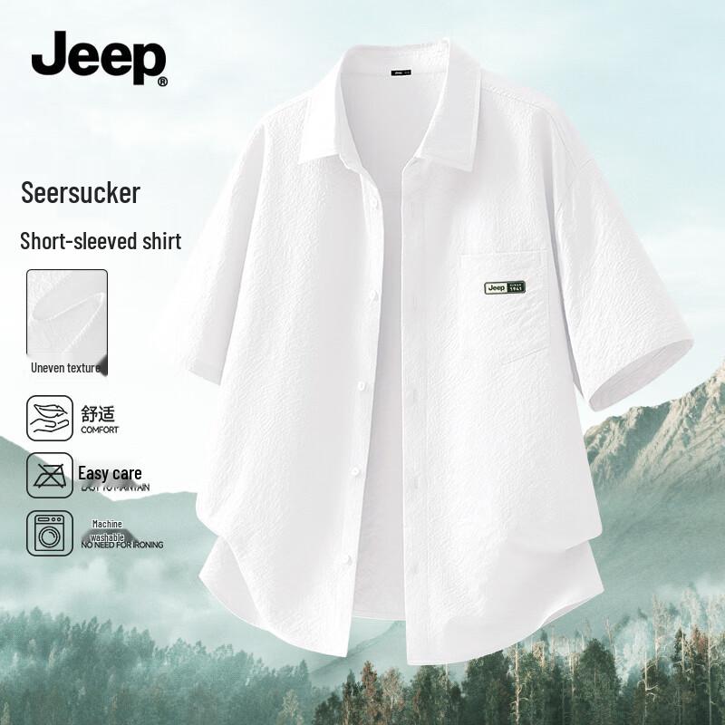 JEEP Men s Quick-Dry Triple-Proof Casual Shirt 4XL