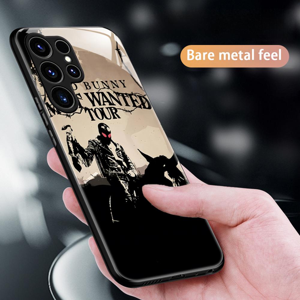 Popular Bad Bunny Singer Phone Case For Samsung S25 S24 S23 S22 S21 S20 Plus Ultra Note20 Glass Magnetic Case
