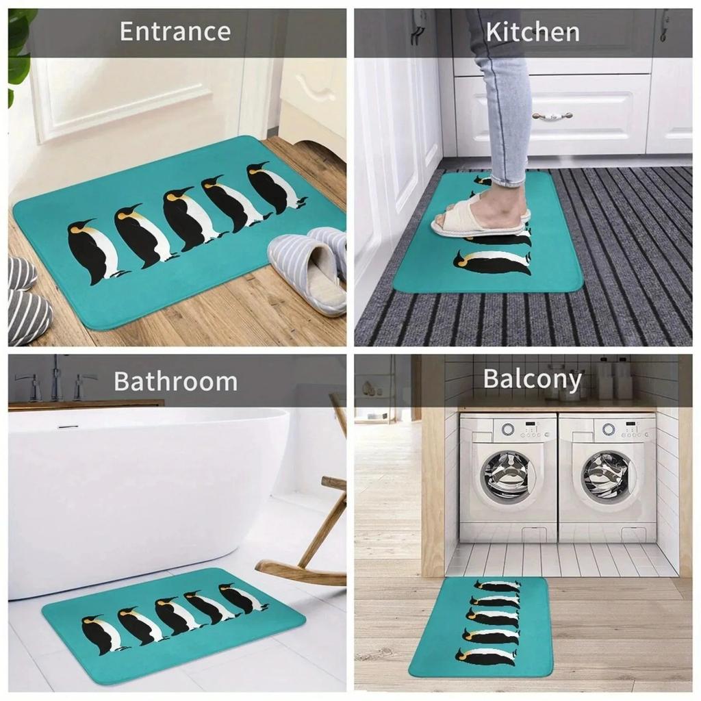 1PC Cute mat fox pattern Door Mats Kitchen Rugs Non-Slip Pop design Bathroom Rugs Bath Mat Carpet for Home Sink Laundry Decor