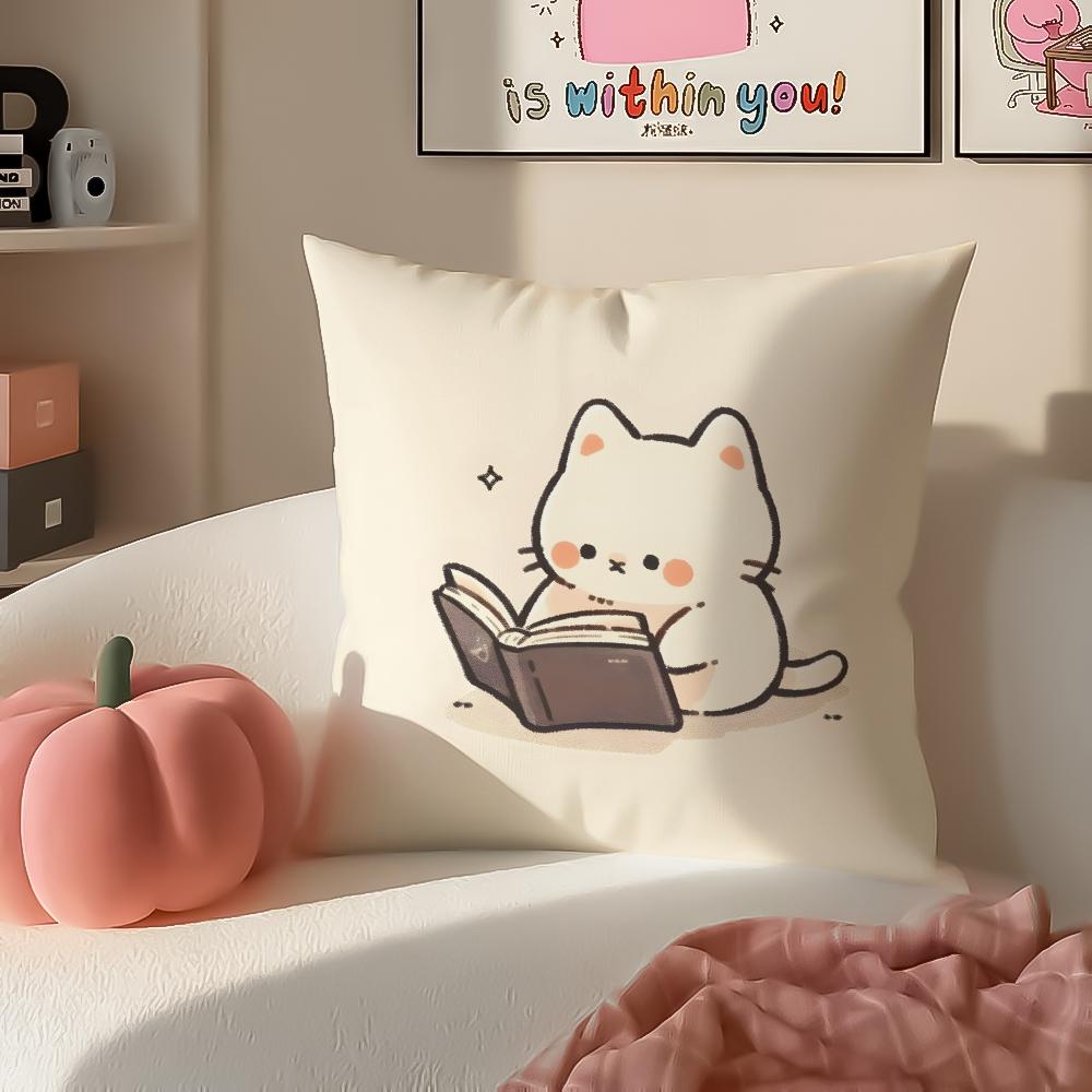 Cartoon Character PParty Animals Cushion Cover Pillowcase Short Plush Invisible zipper Room Sofa Cushion Cover