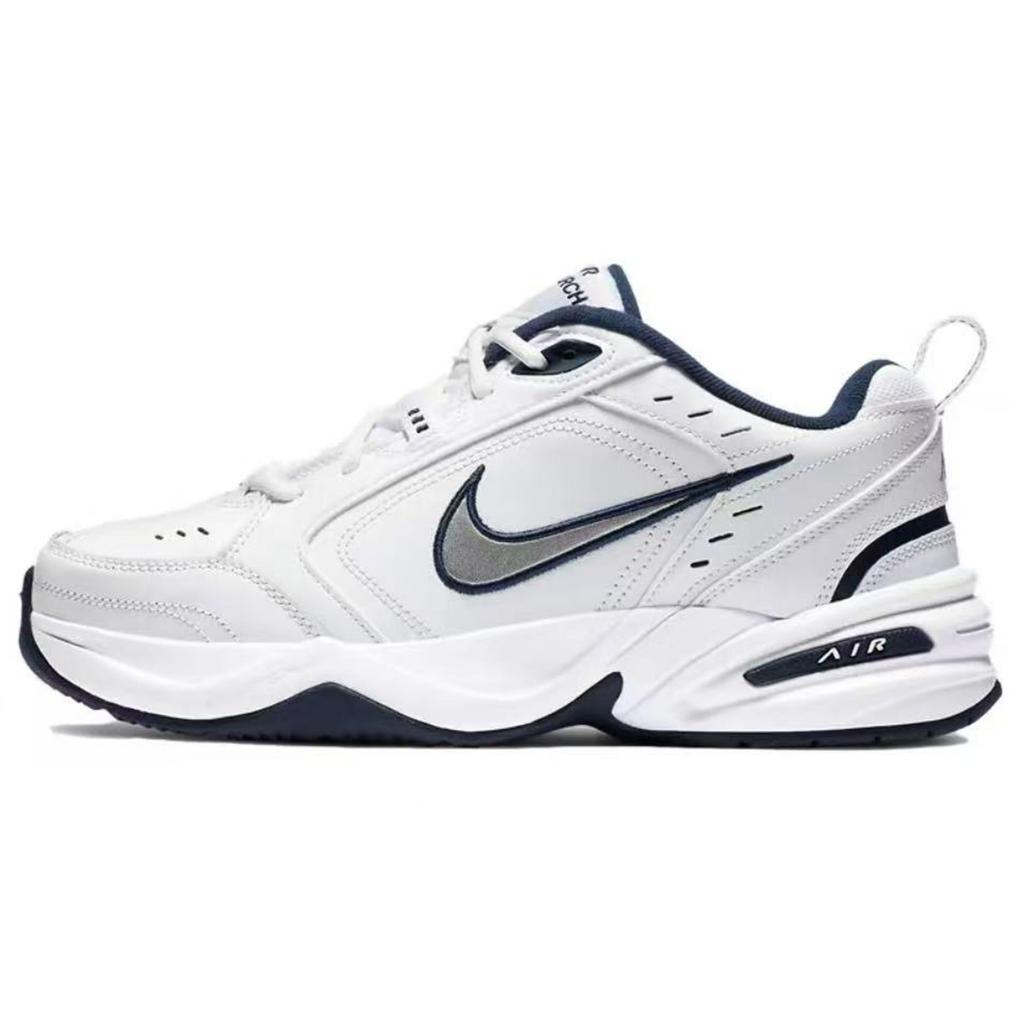 Nike Air Monarch 4 Low top Chunky Sneakers Men's White Black 415445-102(Team1108-)