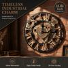 30cm Diameter Vintage Wall Clock 3D Design Handmade Wall Clock Wooden Wall Clock  Office Decoration