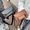 Trendy Crossbody Bag Flap Phone Purse Lock Closure Messenger Bag High-end Street Style Shoulder Bag for Daily Commute