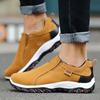 Men Fashion Brand Waterproof Hiking Shoes Leather Outdoor Sneakers for Men Flat Sport Casual Shoes Non-slip Cilmbing Shoes Botas Masculinas Plus Size
