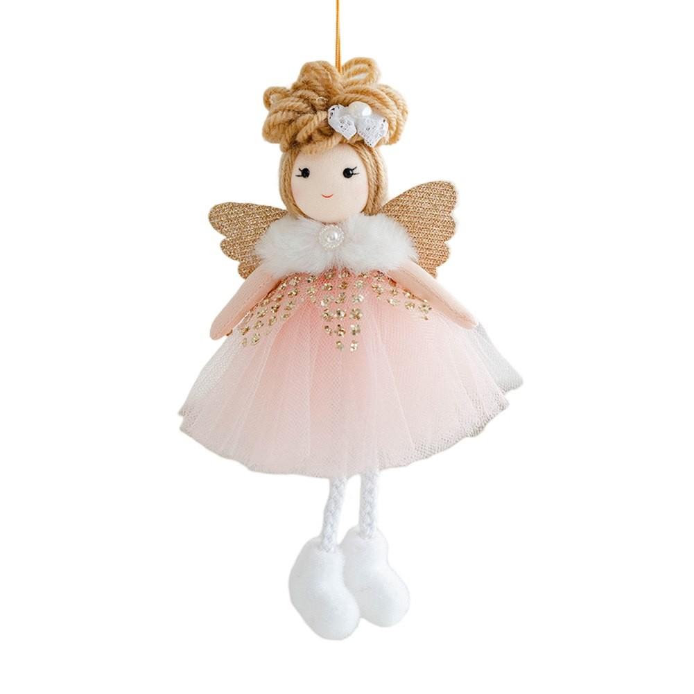 Whimsical 16CM Christmas Angel Doll Pendant for Joyful Holiday Decor