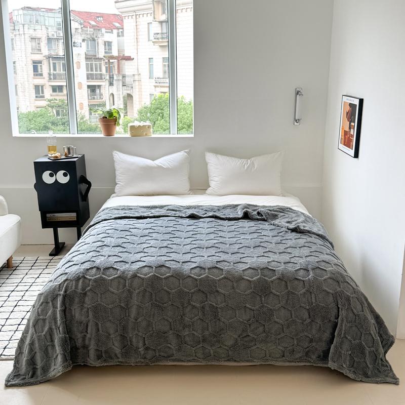 Super Soft Blanket Warm Flannel Plaid Solid Color Bedsheet Sofa Towel Nap Shawl Skin-friendly Blankets cobijas de camas