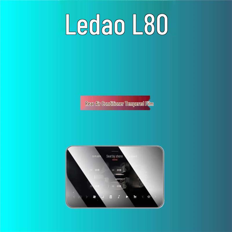 Lede L90/L80/L60 Screen Tempered Film: Central Control & Rear Seat TV Protection Sticker