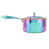 Stainless Steel Thickened Milk Pot with Lid Compound 3‑Layer Bottom Complementary Food Pot
