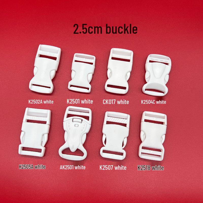 High-Quality White Plastic Snap Buckle for Backpacks and Schoolbags