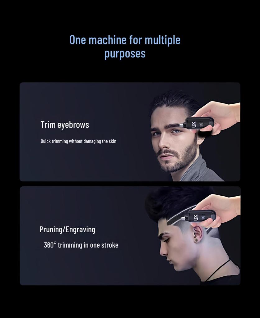 Nose Hair Trimmer for Men - Rechargeable, Water Washable, Portable Grooming Tool for Boys