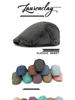 Unisex Korean Style Cotton Denim Beret - Retro Duckbill Newsboy Cap