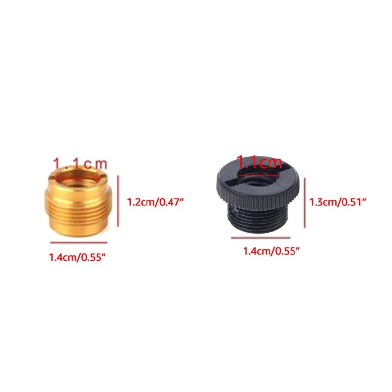 10Pieces 3/8" Female To 5/8" Male Microphones Mics Stands Adapter Thread Screws for Microphones Mics Stands Spare Parts