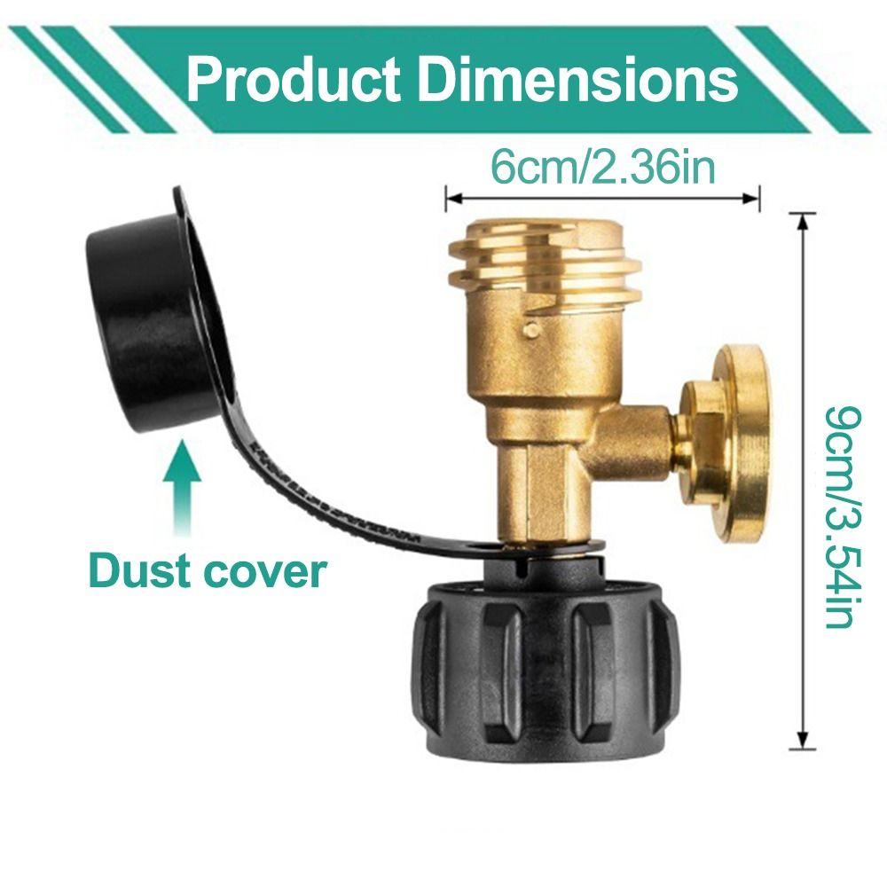 QCC1/Type Propane Tank Connector Leak-proof Propane Tank Gauge  for Heaters Converts