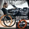 Winter Heating Steering Wheel Cover Non-slip for DC 12V Quick Warmer Rapid Heat Soft Suede Cover Auto Winter Accessories