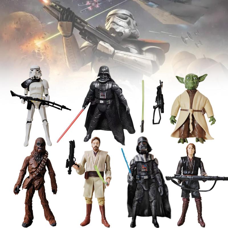 Star Wars Akční figurky Černý Sith a Bílý Clone Trooper 3,75 palce Kloubové PVC Sběratelské předměty