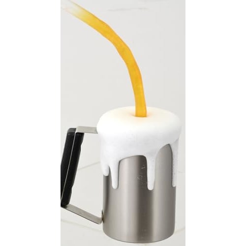 PEARL METAL Vacuum Insulated German Beer Mug, 1000ml, Keeps Hot or Cold, Anti-Condensation, Stainless Steel, Satin Finish, HC-315, Perfect for Vintage