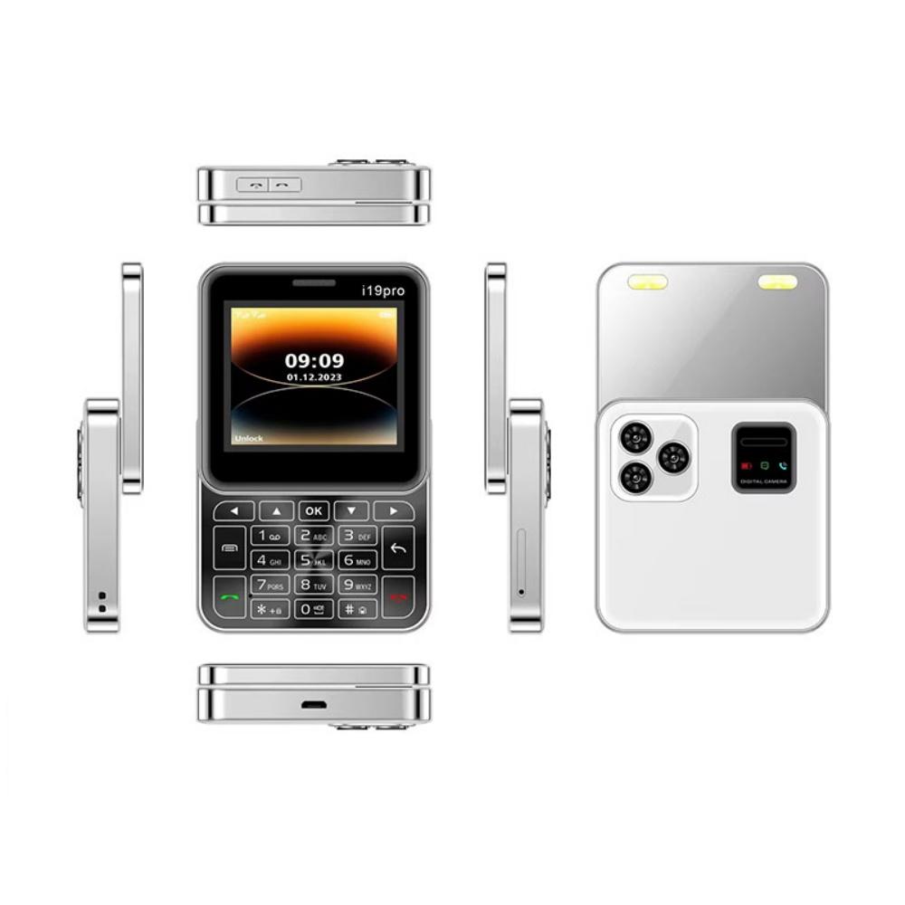 I19 Pro Slider Phone 2.4inches Dual SIM Classic 2G Mini Phone Multiple Colors Optional Portable Super Small Feature CellPhone