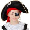 Pirate Set with Costume Accessories Skull Print Hat Halloween Theme Party Supplies Role Play Decoration for Children