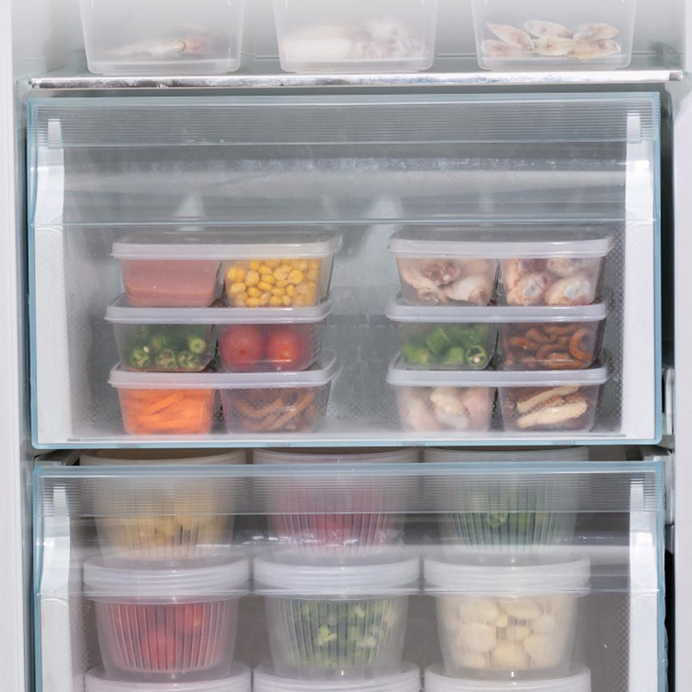 Refrigerator, Cooked Food Storage Box, Braised Food Box, Four Compartment Fresh-Keeping Box, Packaged Freezer Box