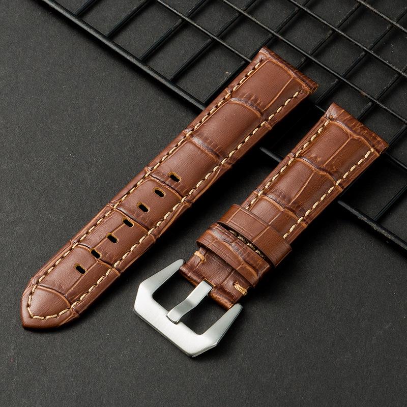 Crazy Horse Leather Frosted Retro Watch Strap 22/24/26mm - European & American Style