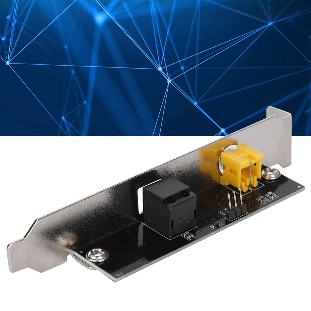 SPDIF Optical To RCA Out Backplate Cable Dual Port PC Digital Audio Adapter Audio DAC Wanderer 24bit/192kHz Optical/Coaxial